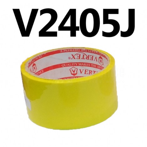 Rouleau scotch d'emballage VERTEX, jaune 28 y