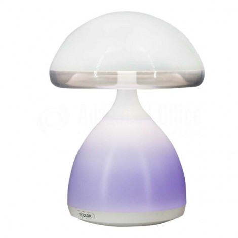 Lampe bureau enfant sans fil QIAO SHUN QS-868 Colorful Eye Mushroom Lamp 7C, Touch, 7 Couleurs de lumière LED, Batterie 1500mAh rechargeable via MicroUSB, en forme de Champignon