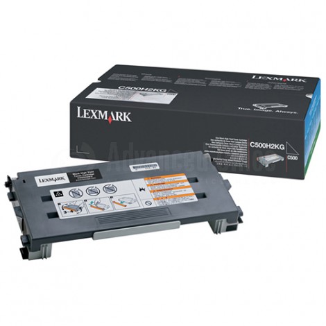Toner LEXMARK C500h Haute capacité Noir pour C500/X500/X502