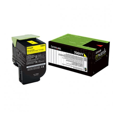 Toner LEXMARK 708h Yellow pour CS310/CS410/CS510 haute capacité