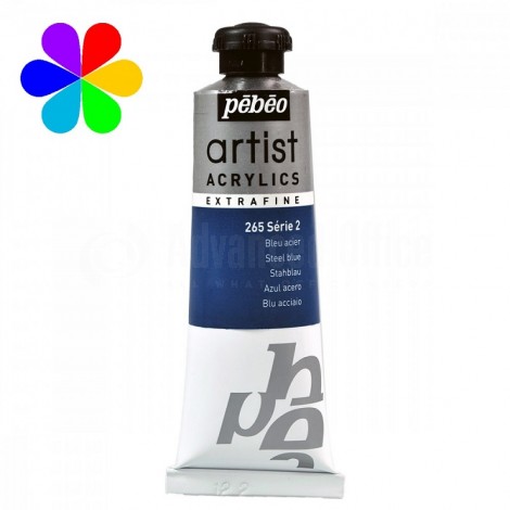 Tube peinture à huile PEBEO Fine Xl Bleu Acier 37 ml