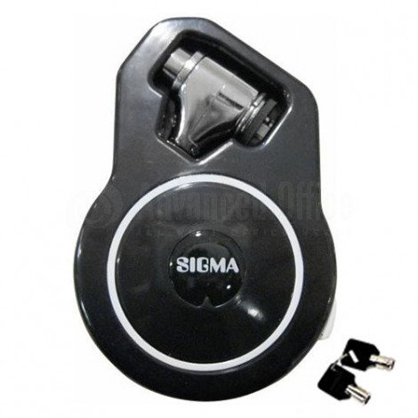 Câble de sécurité à clé SIGMA rétractable pour laptop 1.15m