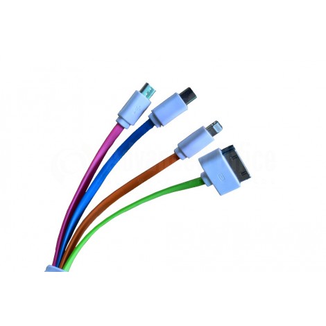 Câble USB 4 en 1 pour IPAD, IPHONE, SAM, B.BERRY