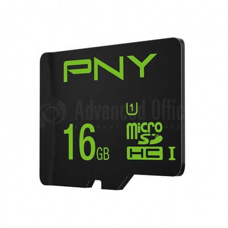 Carte mémoire PNY MicroSDHC 16Go Class 10 + Adaptateur