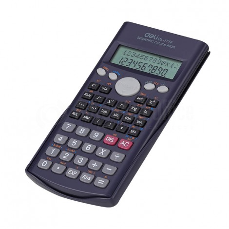 Calculatrice scientifique DELI 1710 (10 chiffres + 2 exposants) 2 Ligne 240 Fonctions