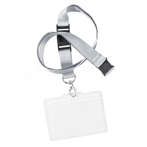 Cordon pour badge 10mm avec sécurité Blanc