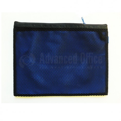 Pochette zip filet WINNABLE NTB-01 avec poche interne à fermeture 330 x 280mm en nylon Noir
