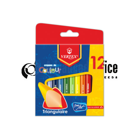 Boite de 12 crayons de couleur VERTEX Color Max PM ALL WHAT OFFICE NEEDS