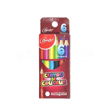 Boite de 6 crayons de couleur CAMAR PM