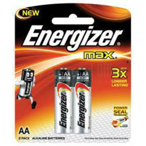 Jeu de 2 piles alcalines ENERGIZER LR6 AA