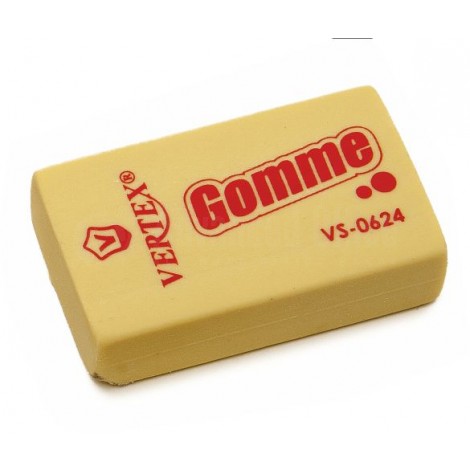 Gomme scolaire VERTEX GM, Jaune