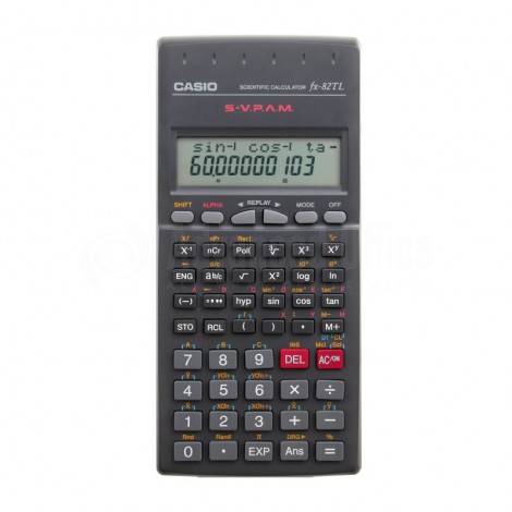 Calculatrice Scientifique CASIO fx-82TL, 2 lignes (10 chiffres + 2 exposants)