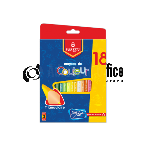 Boite de 18 crayon de couleur VERTEX Color MAX VS-0411 GM