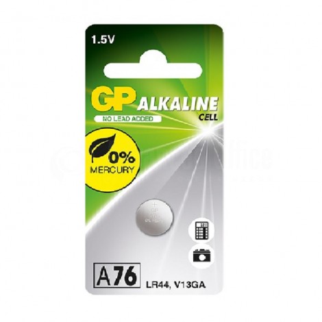 Pile GP alcaline LR44/A76  1.5V