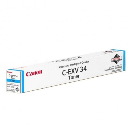 Toner CANON C-EXV34 Cyan pour IR-C2020/C2030/C2230/C2025/C2225/C2220