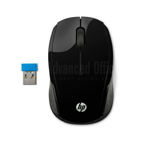 Souris sans fil HP 200 USB Noir