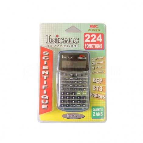 Calculatrice IBICALC SC225MG scientifique 224 Fonctions 