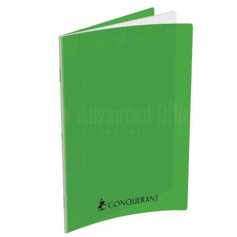 Cahier Pique CONQUERANT Séyès 192 pages A4 70g couverture en polypropylène Vert