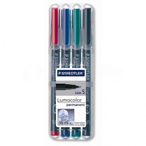 Jeu de 4 marqueurs permanents STAEDTLER S