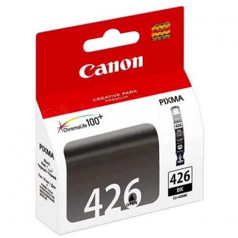 Cartouche CANON CLI-426 BK Noir 10.5ml pour Canon Pixma iP4840/ iP4940/ iX6540, MG6140/ MG6170/ MG6240/ MG6250/ MG6270/ MG8140/ MG8145/ MG8150/ MG8170/ MG8240/ MG8250, environ 400 pages