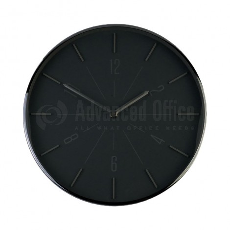 Horloge murale 30cm Noir