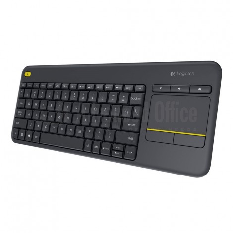 Clavier sans fil LOGITECH Touch Keyboard K400 Plus, USB, Noir