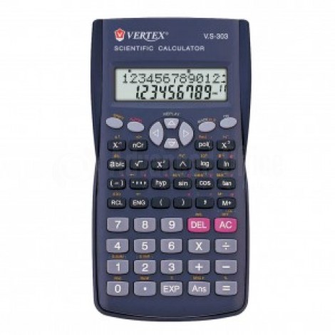 Calculatrice Scientifique VERTEX V.S-303, 240 Fonctiones (10 chiffres + 2 exposants)