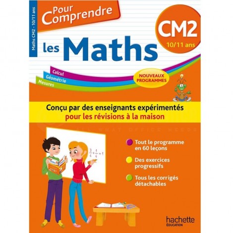 Livre HACHETTE Education Pour Comprendre Maths CM2