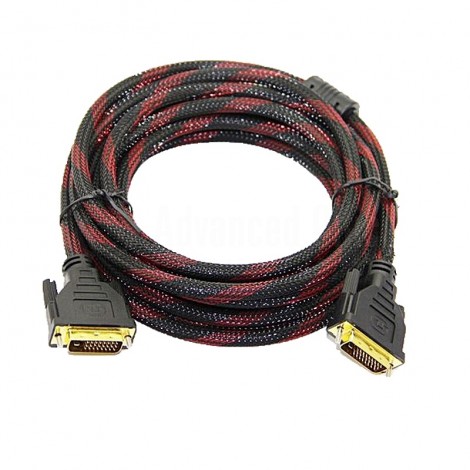 Câble VGA Tressé M/M 15m Dorée