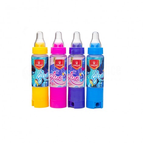 Colle liquide écolier VERTEX Glue 3 en 1, Colle 50ml/ Gomme et Taille crayon