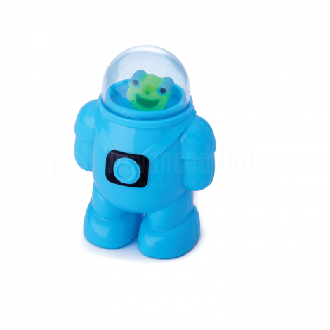 Taille Crayon écolier VERTEX Astronaute Multi couleurs avec réservoir et 2 mini gomme tête de grenouille et Singe