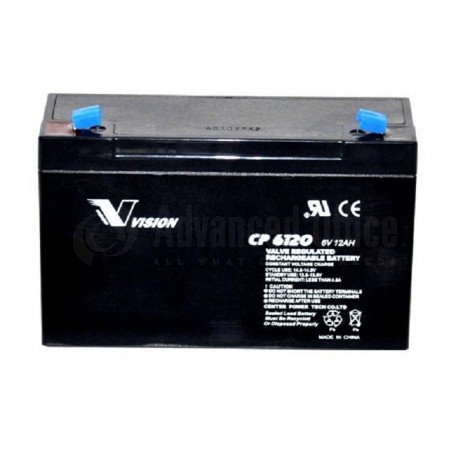 Batterie pour onduleur VISION CP6120 6V, 12A, 20h