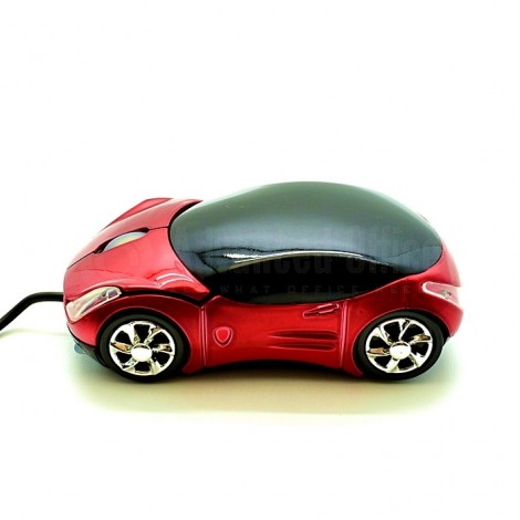 Souris filaire optique MACTECH MT-OM85 USB Voiture Rouge