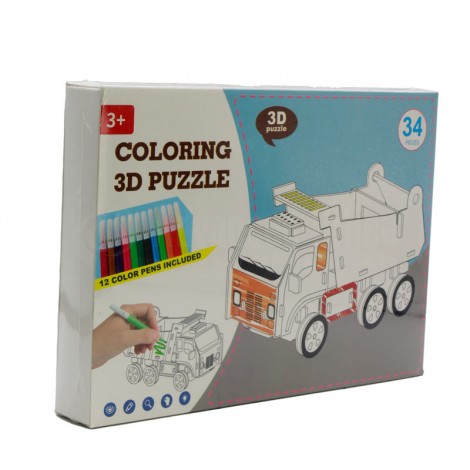 Jeu éducatif Coloriage Puzzles Campion 3D 