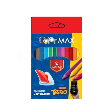 Boite de 12 crayons de couleur VERTEX Color Max VS0441