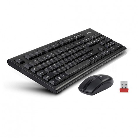 Kit clavier/souris sans fil A4TECH V-Track 3100N Fr/Ar, noir