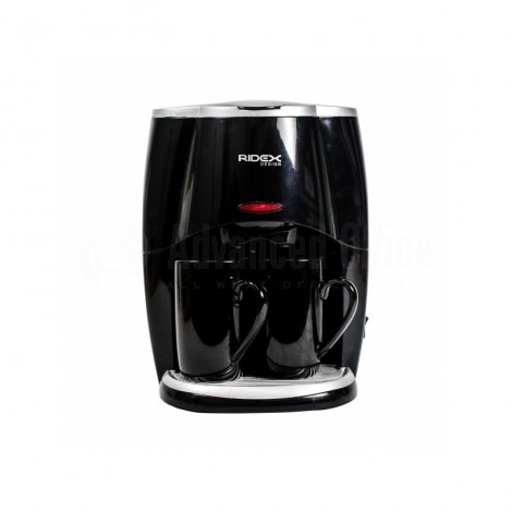 Machine à café RIDEX 2 Tasses Noir/Argent