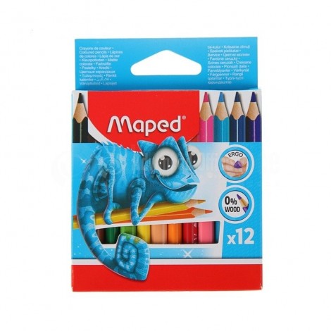 Boite de 12 crayons couleur MAPED PM