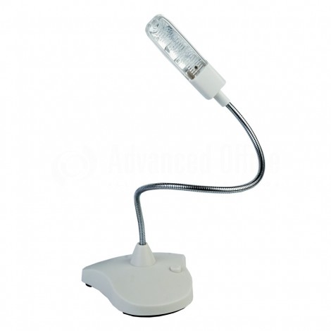 Lampe LED USB flexible avec Base Blanc