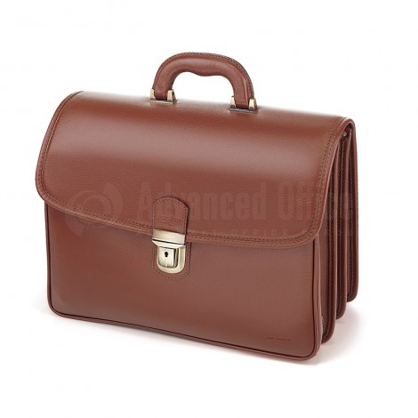 Cartable en Cuir VERTEX Vachette Luxe Marron 