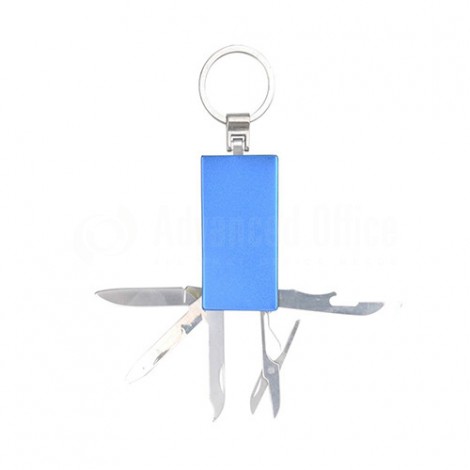 Porte clé Canif Multifonction Bleu