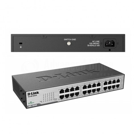 Switch D-LINK DES-1024D 24 ports RJ45 10/100Mbps non manageable