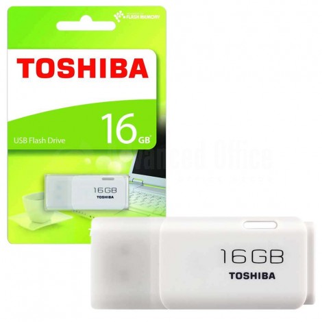 Flash Disque TOSHIBA TransMemory U202 16Go USB 2.0 Blanc