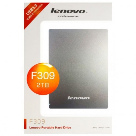 Disque dur externe LENOVO F309, 2.5" 2To USB 3.0, Noir