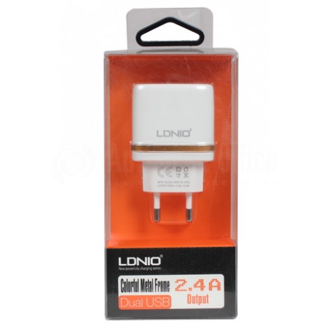Chargeur Adaptateur LDNIO DL-AC52, 2 Ports USB 2.4A