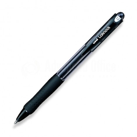 Stylo à bille rétractable UNIBALL Laknock 1.0mm noir