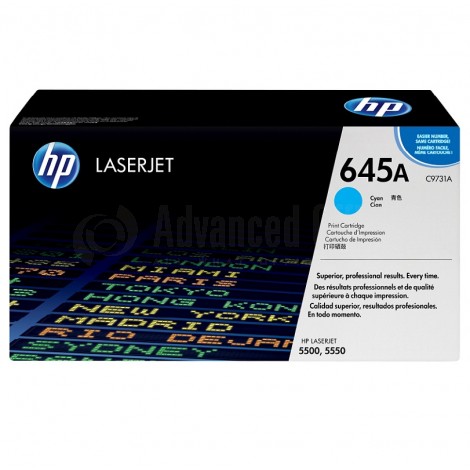 Toner HP 645A Cyan pour Laserjet 5500/5550