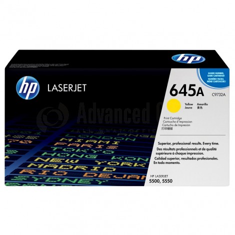 Toner HP 645A Yellow pour Laserjet 5500/5550