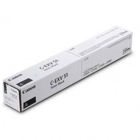 Toner CANON C-EXV 51 Noir pour imageRunner Advance C5535/ C5535i C5540i/ C5550i/ C5560i, 69 000 pages