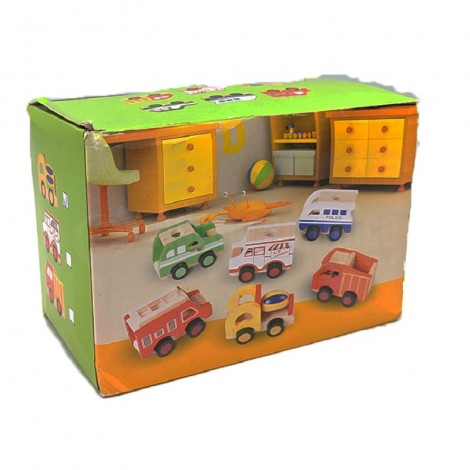Jeux éducatif Mini Véhicule (camion bétonnière) en bois port stylo pour enfant
